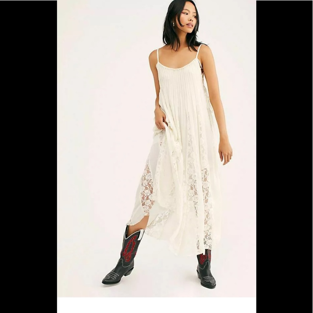 NWT Free People One Hailee Sundress white Large